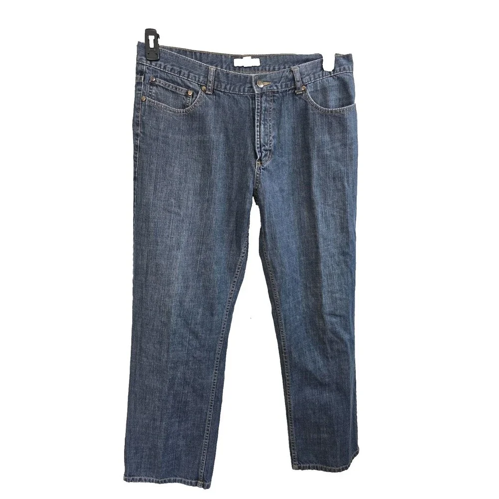 Joseph Abboud Jeans Mens Blue Medium Wash 100% Cotton Denim 36x32